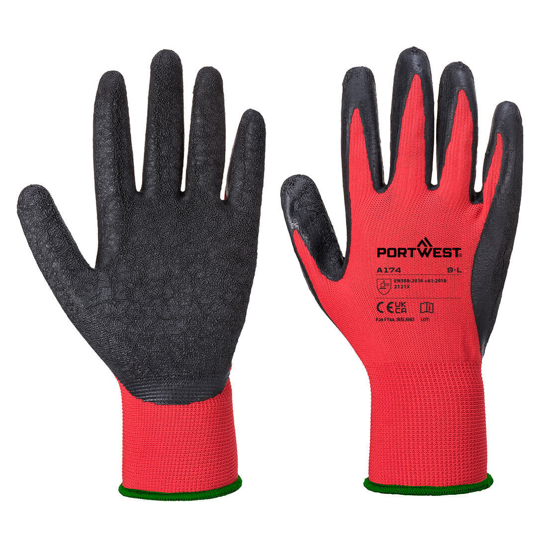 Manusi Latex Flex Grip - Rosu/Negru