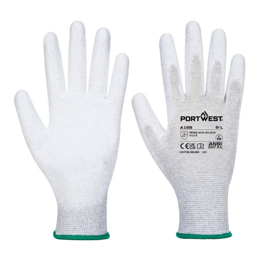 Manusi Antistatice PU Palm - Gri