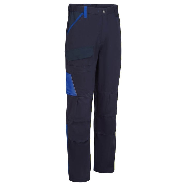 WX1 Pantaloni de lucru din bumbac în două tonuri - Bluemarin / Royal