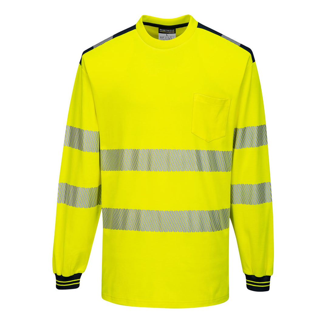 PW3 Hi-Vis Tricou L/S - Galben/Negru